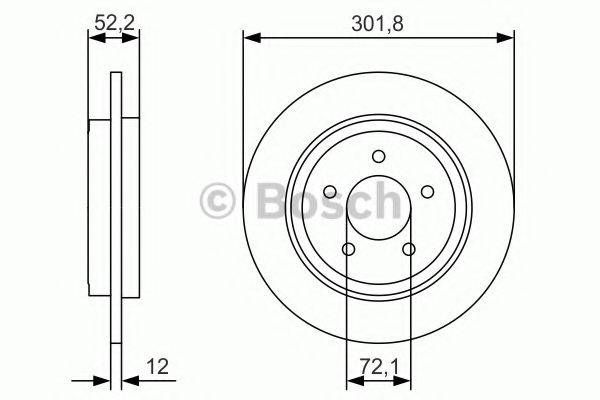 BOSCH 0986479A53 гальмівний диск