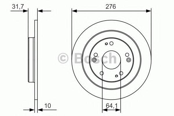 BOSCH 0986479A92 гальмівний диск