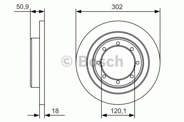 BOSCH 0986479A93 гальмівний диск