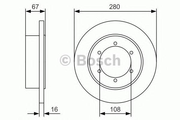 BOSCH 0986479A94 гальмівний диск