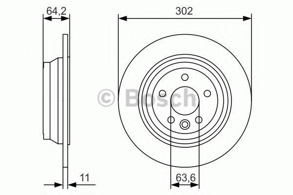 BOSCH 0986479B19 гальмівний диск