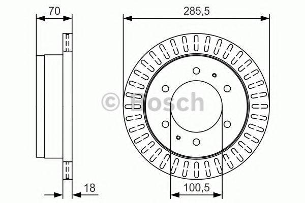 BOSCH 0986479T91 гальмівний диск