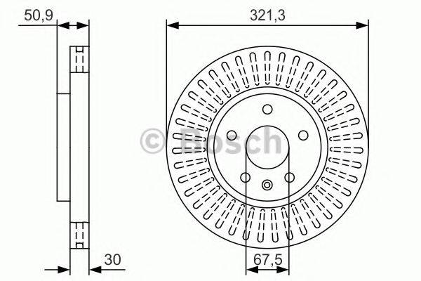 BOSCH 0986479U11 гальмівний диск