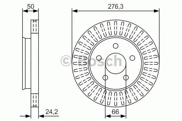 BOSCH 0986479U17 гальмівний диск