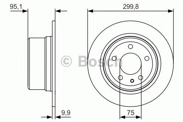 BOSCH 0986479V37 гальмівний диск