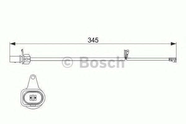 BOSCH 1987474507 Сигналізатор, знос гальмівних колодок