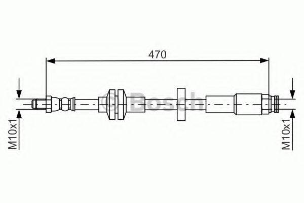 BOSCH 1987481672 Гальмівний шланг