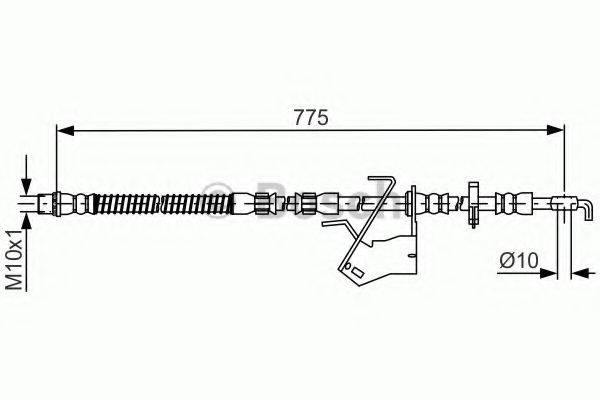 BOSCH 1987481685 Гальмівний шланг