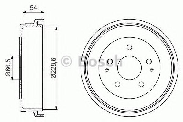 BOSCH 0986477230 Гальмівний барабан