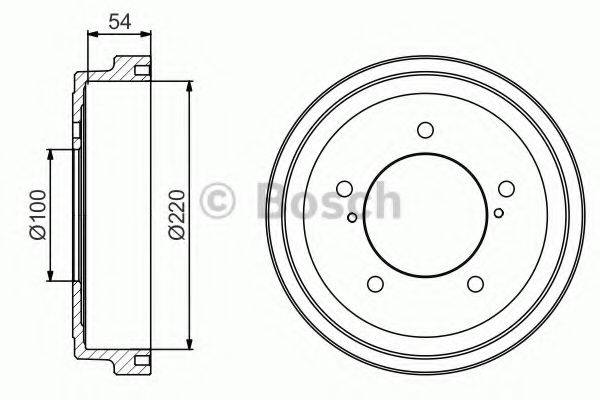 BOSCH 0986477236 Гальмівний барабан