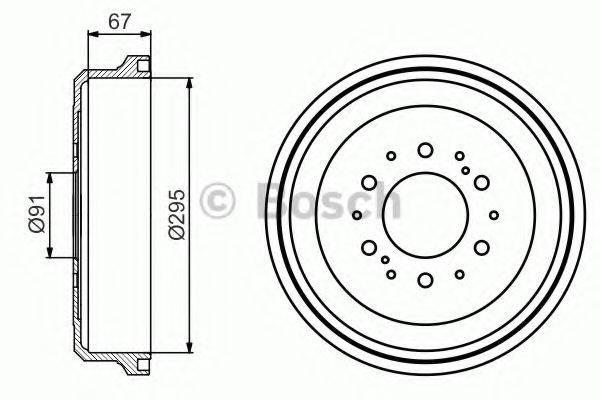 BOSCH 0986477241 Гальмівний барабан