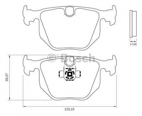 BOSCH 0986BB0840 Комплект гальмівних колодок, дискове гальмо