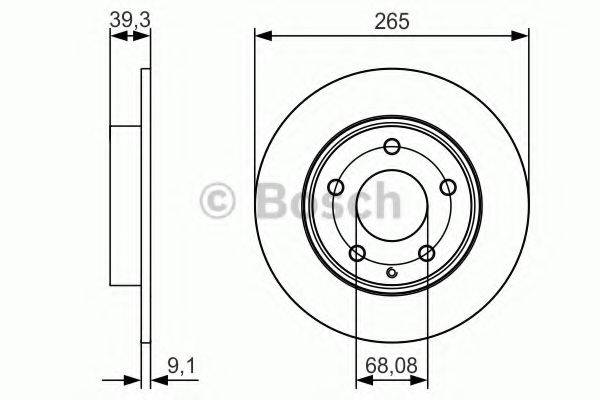 BOSCH 0986479C26 гальмівний диск