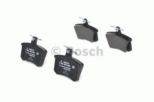 BOSCH 0986494059 Комплект гальмівних колодок, дискове гальмо