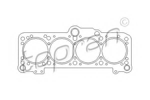 TOPRAN 100814 Прокладка, головка циліндра