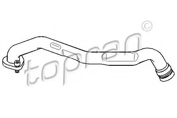 TOPRAN 108737 Шланг, повітровідведення кришки головки циліндра