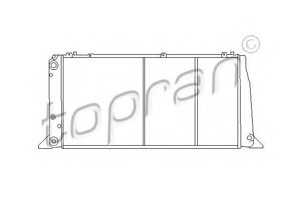 TOPRAN 104274 Радіатор, охолодження двигуна