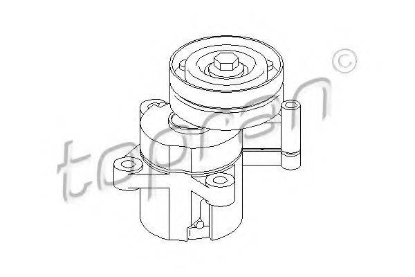 TOPRAN 109796 Натягувач ременя, клинового зубча