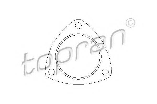 TOPRAN 107211 Прокладка, труба вихлопного газу