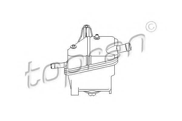 TOPRAN 109695 Компенсаційний бак, гідравлічного масла услювача керма