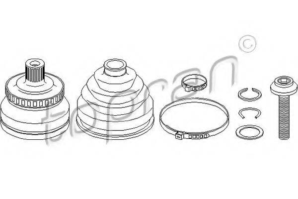 TOPRAN 109397 Шарнірний комплект, приводний вал