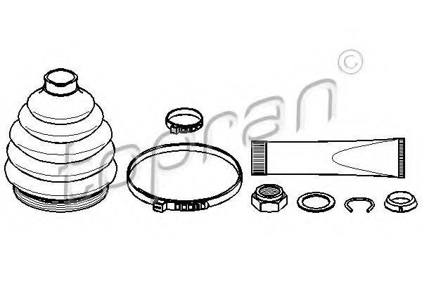 TOPRAN 103054 Комплект пильника, приводний вал