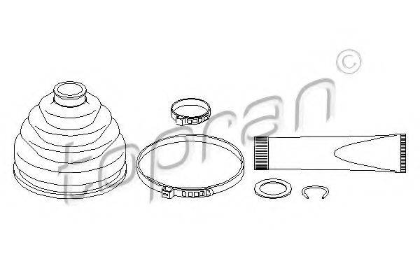 TOPRAN 104079 Комплект пильника, приводний вал