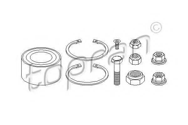 TOPRAN 103510 Комплект підшипника маточини колеса