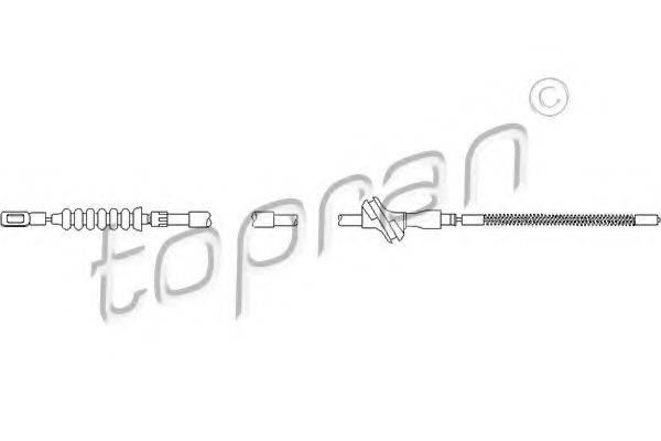 TOPRAN 104346 Трос, стоянкова гальмівна система