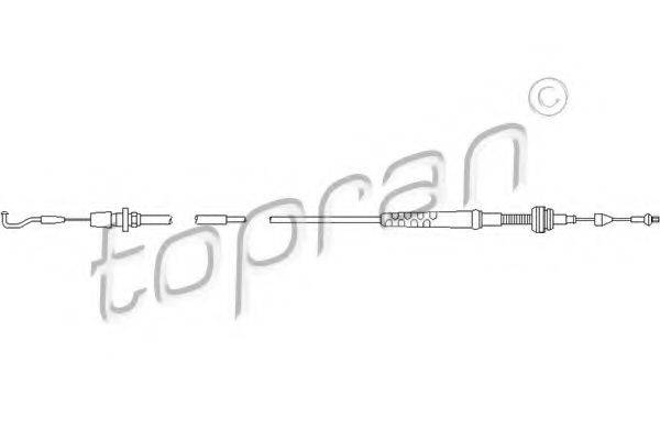 TOPRAN 102647 Тросик газу