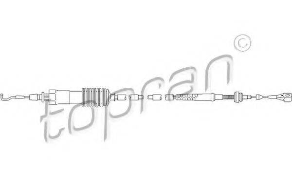 TOPRAN 109714 Тросик газу