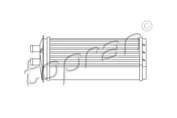 TOPRAN 110546 Теплообмінник, опалення салону