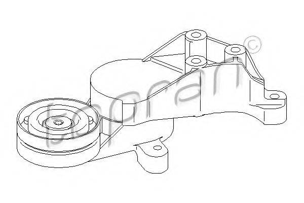 TOPRAN 109799 Натягувач ременя, клинового зубча