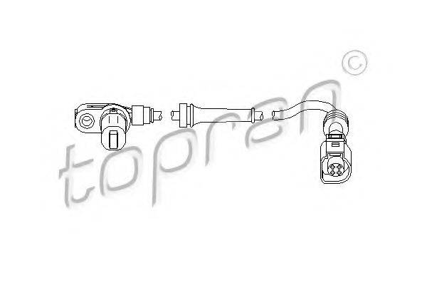 TOPRAN 112227 Датчик, частота обертання колеса