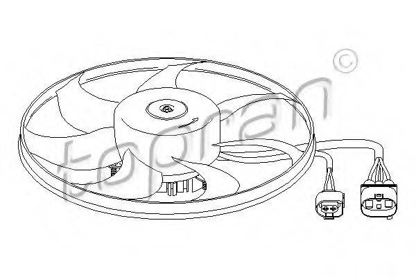 TOPRAN 111282 Вентилятор, охолодження двигуна