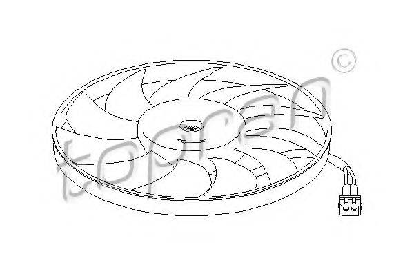 TOPRAN 110690 Вентилятор, охолодження двигуна