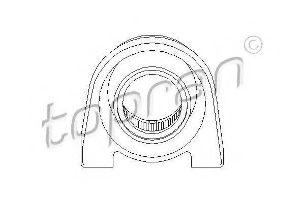 TOPRAN 205500 Підвіска, карданний вал