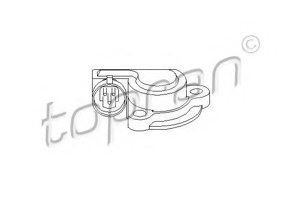TOPRAN 206028 Датчик, положення дросельної заслінки