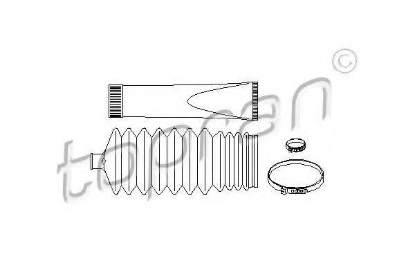 TOPRAN 201783 Комплект пильника, рульове керування