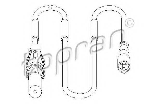 TOPRAN 207451 Датчик, частота обертання колеса