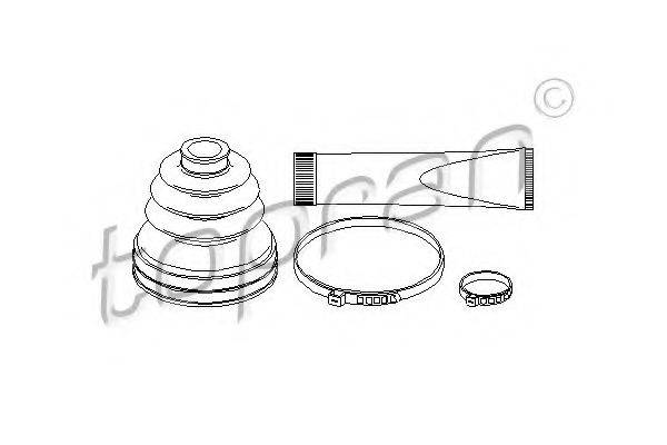 TOPRAN 207197 Комплект пильника, приводний вал