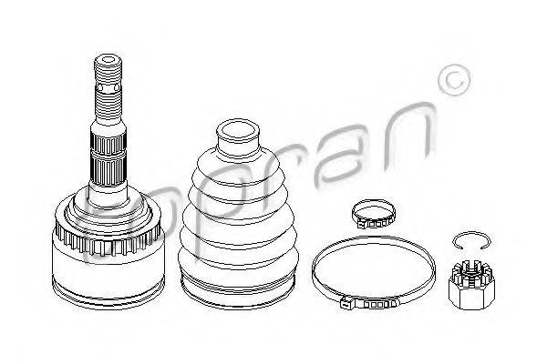 TOPRAN 207490 Шарнірний комплект, приводний вал