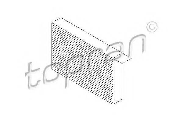 TOPRAN 207480 Фільтр, повітря у внутрішньому просторі