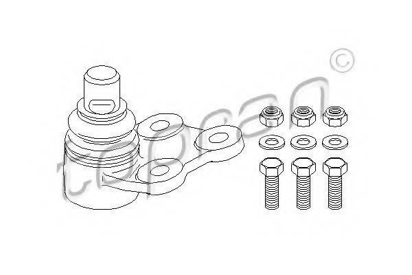 TOPRAN 400763 несучий / напрямний шарнір