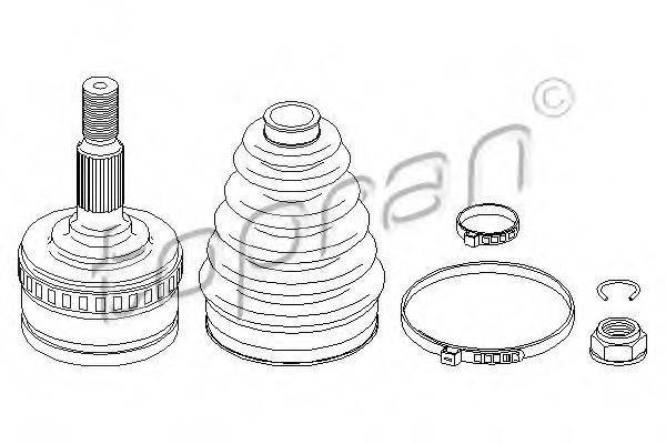 TOPRAN 401763 Шарнірний комплект, приводний вал