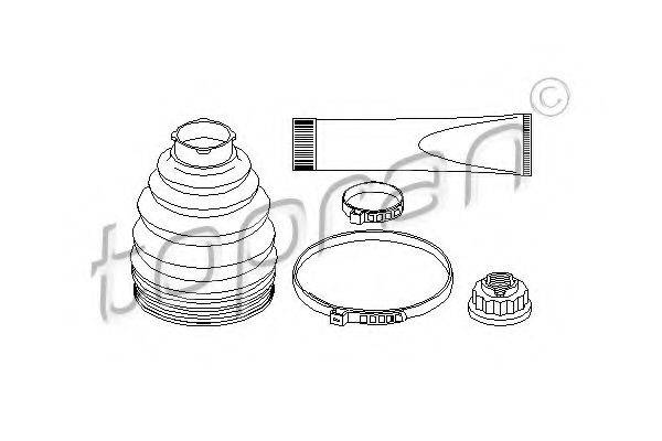 TOPRAN 401847 Комплект пильника, приводний вал