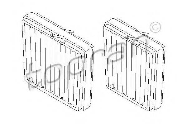 TOPRAN 400204 Фільтр, повітря у внутрішньому просторі