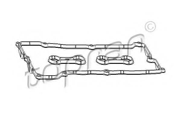 TOPRAN 501251 Комплект прокладок, кришка головки циліндра