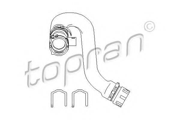 TOPRAN 501563 Шланг радіатора