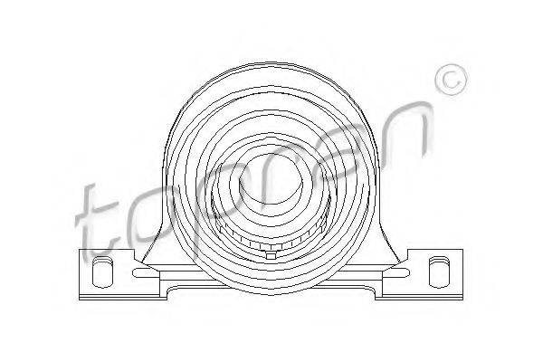 TOPRAN 501593 Підвіска, карданний вал